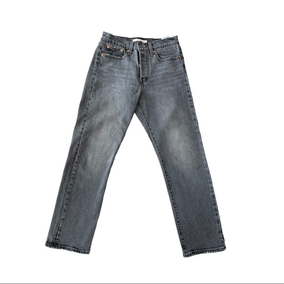 Levi’s grey wedgie straight jeans - Picture 1 of 5